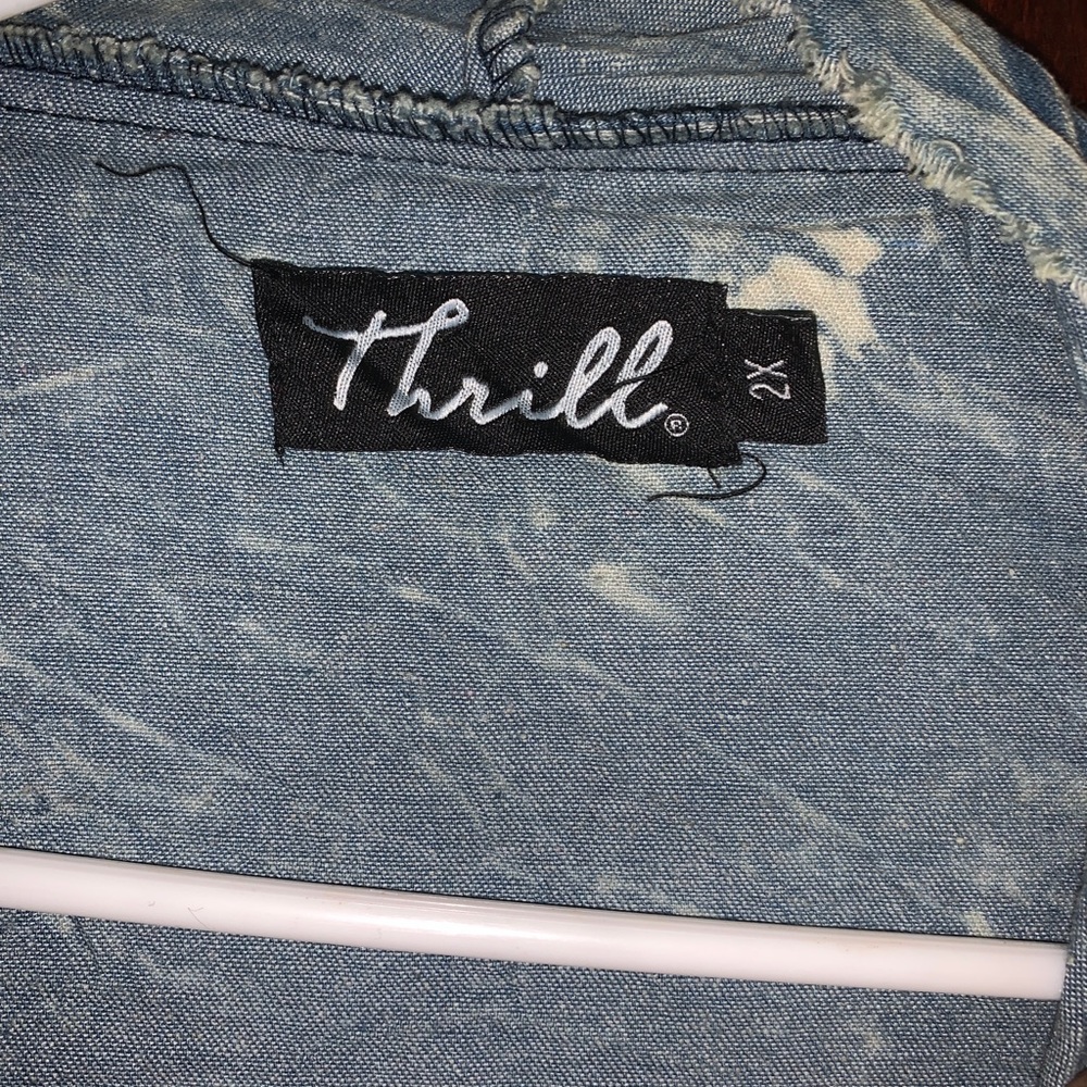 Denim Distressed open jacket 🧥 - Picture 4 of 8